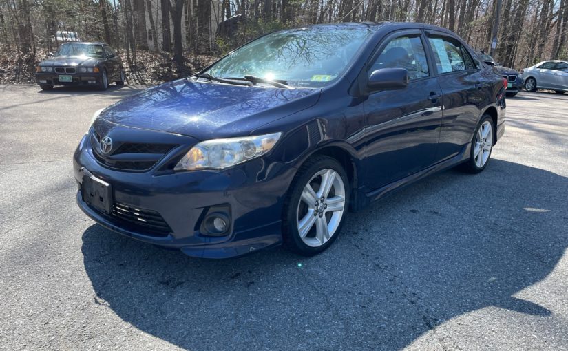 2013 Toyota Corolla S with a manual transmission!